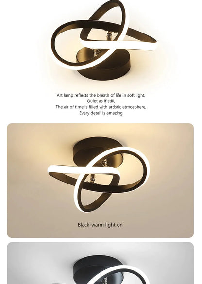 GlowStruct Modern Clover LED Ceiling Light