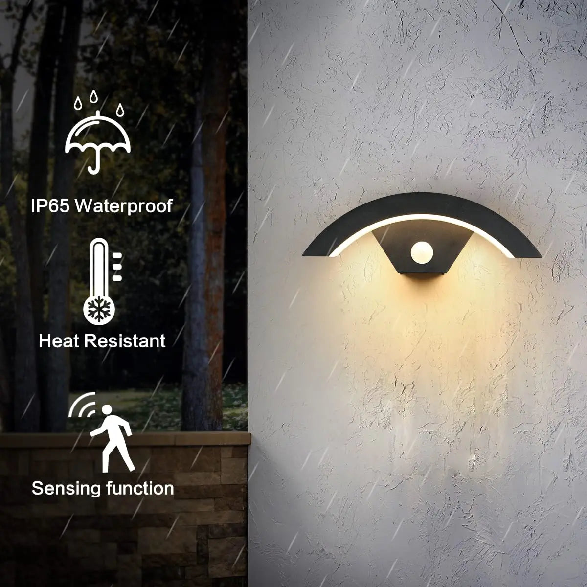 Modern Wall Light, Motion Sensor, 24W