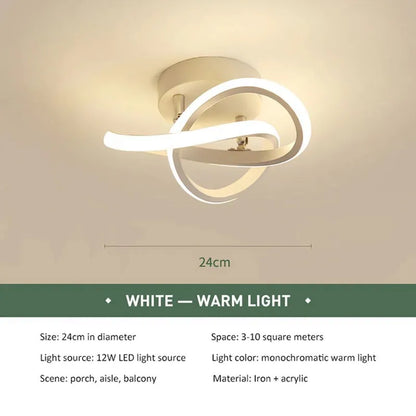 GlowStruct Modern Clover LED Ceiling Light