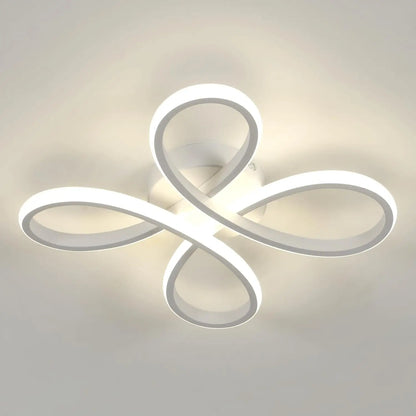 Modern Flowing Loop LED Ceiling Light, 30W