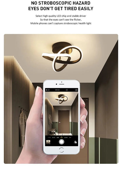 GlowStruct Modern Clover LED Ceiling Light