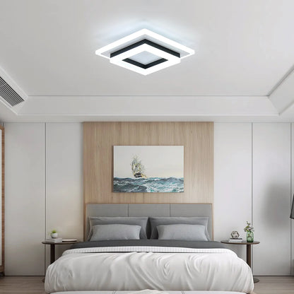 Modern LED Square Ceiling Light, 24W