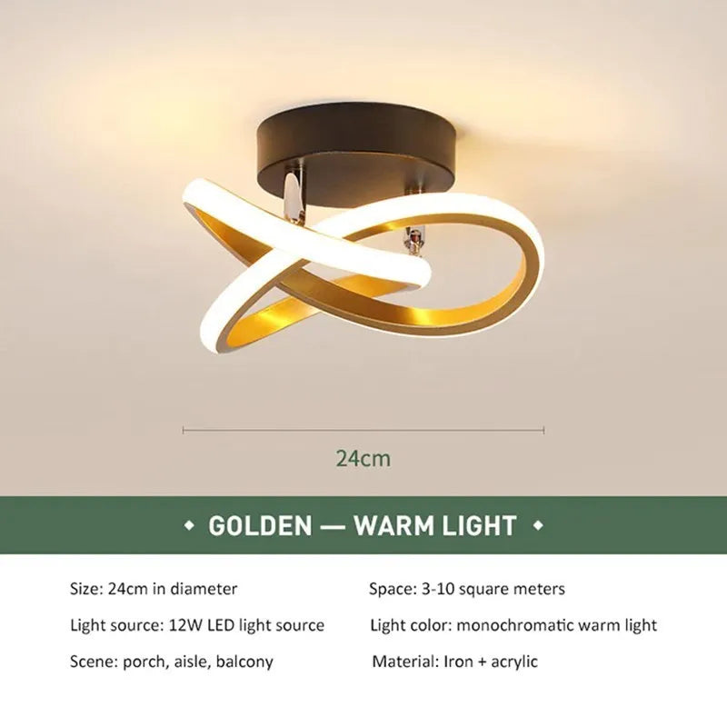 GlowStruct Modern Clover LED Ceiling Light
