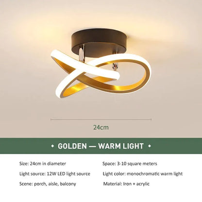 GlowStruct Modern Clover LED Ceiling Light