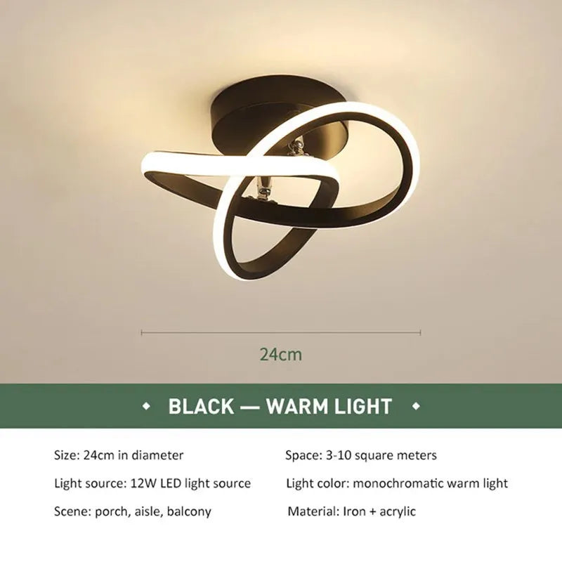 GlowStruct Modern Clover LED Ceiling Light