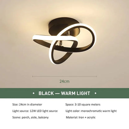 GlowStruct Modern Clover LED Ceiling Light