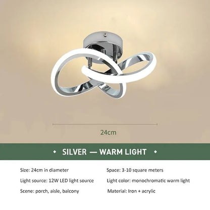 GlowStruct Modern Clover LED Ceiling Light