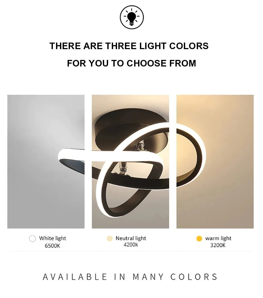 GlowStruct Modern Clover LED Ceiling Light