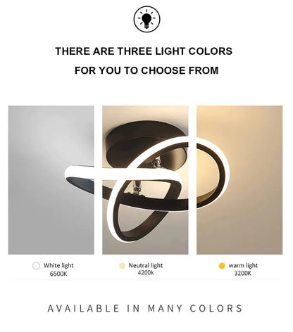 GlowStruct Modern Clover LED Ceiling Light