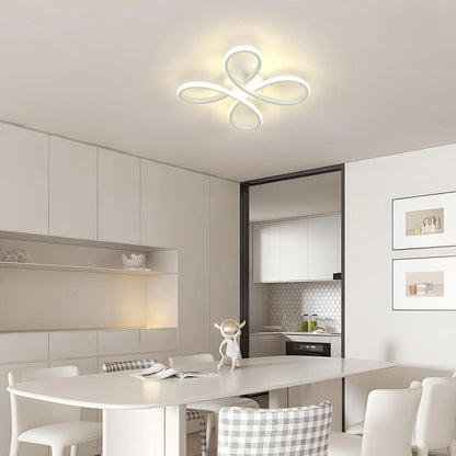 Modern Flowing Loop LED Ceiling Light, 30W